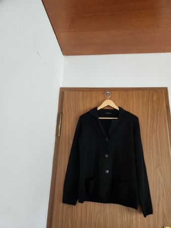 Veste en laine noire ANGELICO Made in Italy Taille L