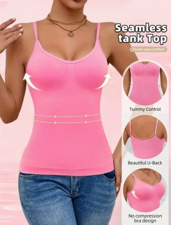 NEUES leicht Bauch shapendes Top pink Gr. S - 226193