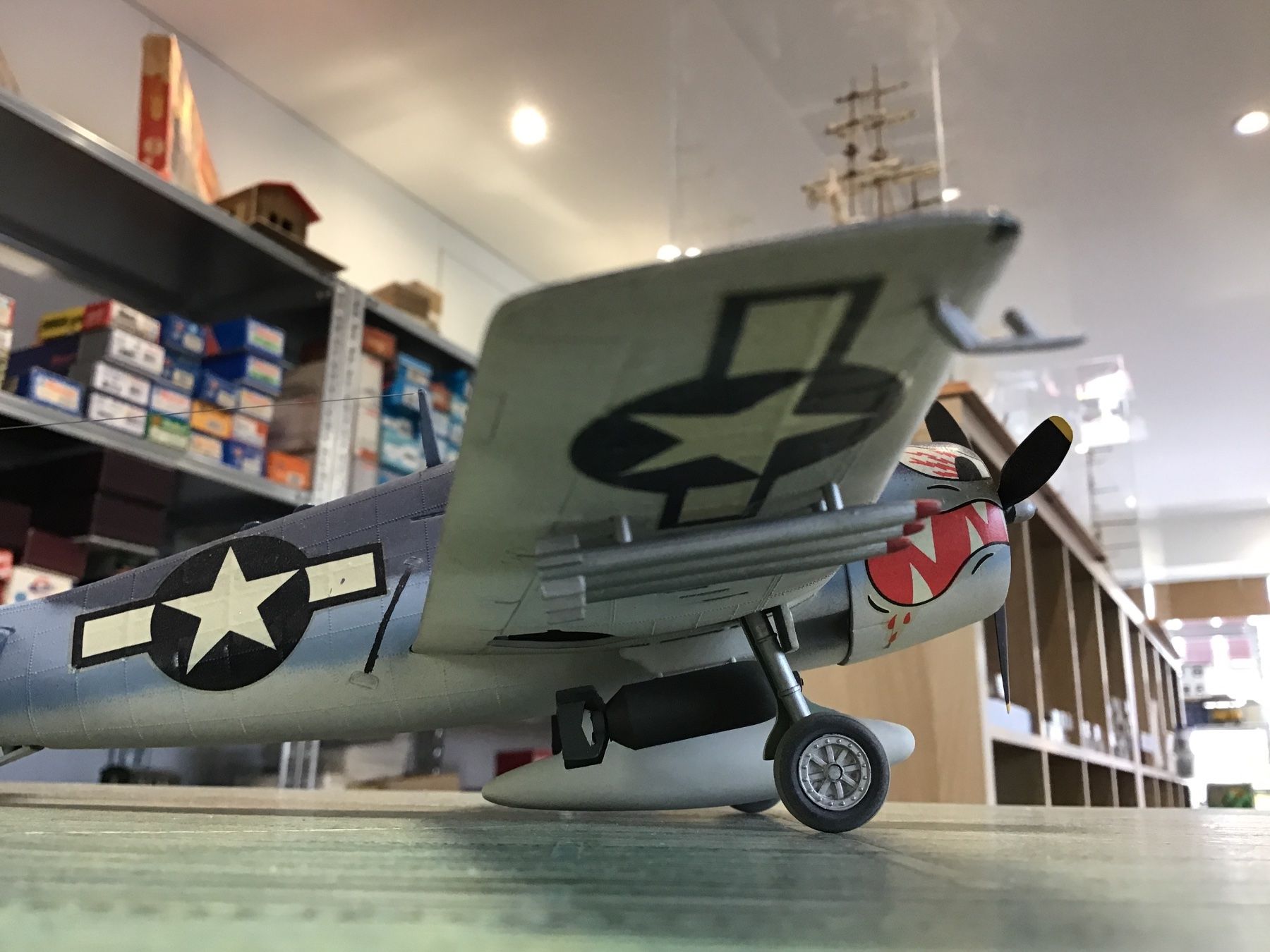 Kit di modellismo & Modellini statici: F4F Wildcat Modellbausatz, gebaut 1:48 – Nuovo (secondo la descrizione) da Männedorf venduto da Modell-Spezialisten 6