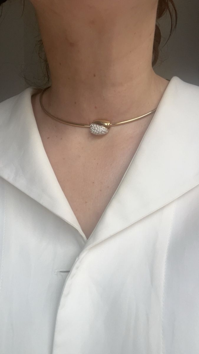 Pierre Lang Colliers: Collier Pierre Lang rigido oro giallo con diamanti e pendent – D'occasion à Lugano par yul_fhg2 1