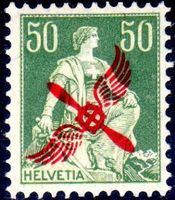 FLUGPOSTMARKE 1919-1920 50 RP SIGNIERT RICHTER ** SIEHE SCAN
