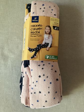 2 Thermostrumpfhosen neu Tchibo Grösse 122/128