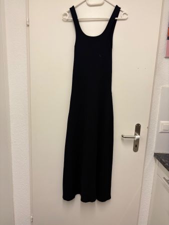 Rippstrick Kleid lang schwarz Grösse S/M guter Zustand