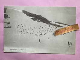 Militär-Postkarte. - Rutschpartie - Glisade