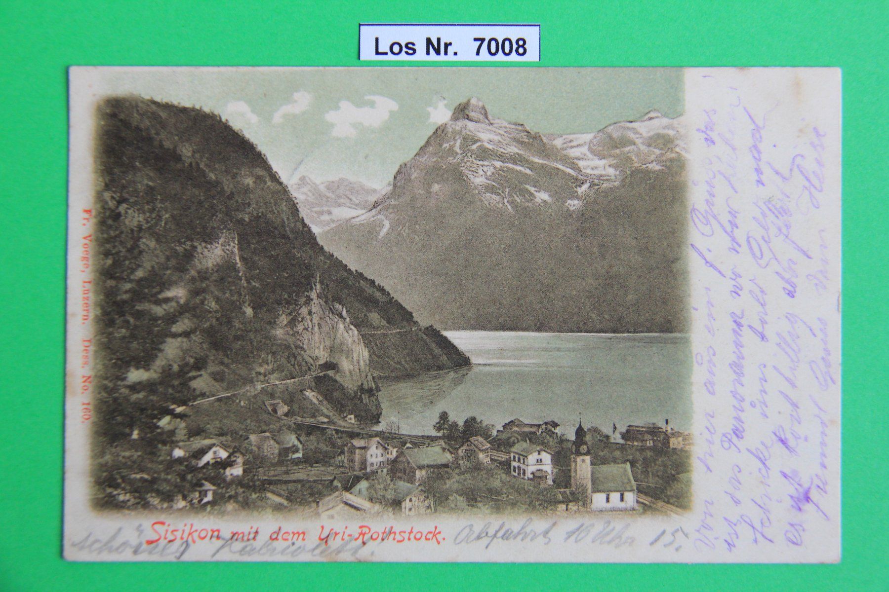 Cartoline postali: CH Absichtskarte Sisikon um 1900                    Los 7008 – Usato da Volken venduto da jukon65