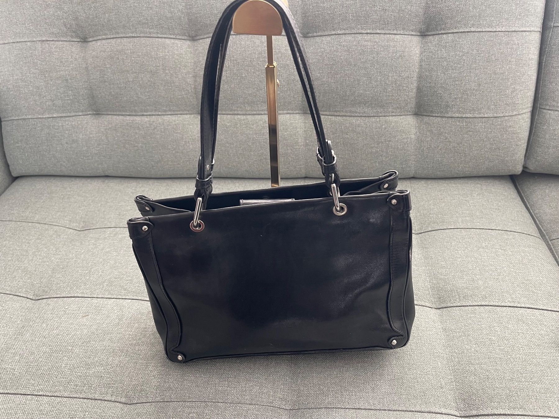 Bally Taschen für Damen: Schwarze Bally Handtasche aus Leder – Gebraucht aus Cham von pri_9ktk 2