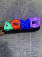 Playstation Kult Lampe - Symbole Leuchte für Gaming Fans!