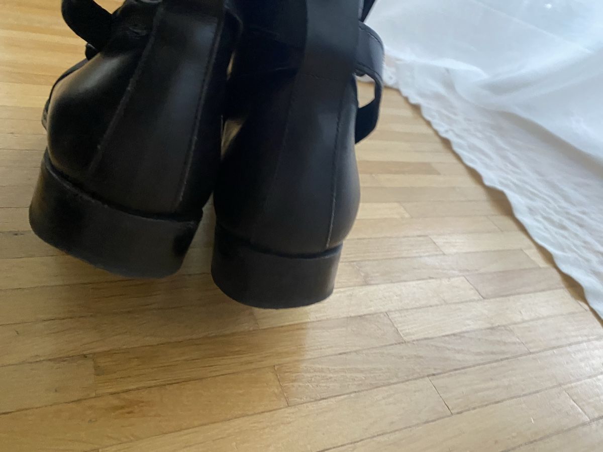 Scarpe da donna: Schwarze Lederstiefeletten, Scarosso 40 - – Nuovo (secondo la descrizione) da Zürich venduto da linlin02 3