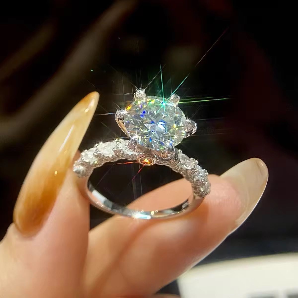 Anelli: Bague Moissanite d’Exception – Nuovo e nell'imballaggio originale da St-Maurice venduto da Sandrinette123 1