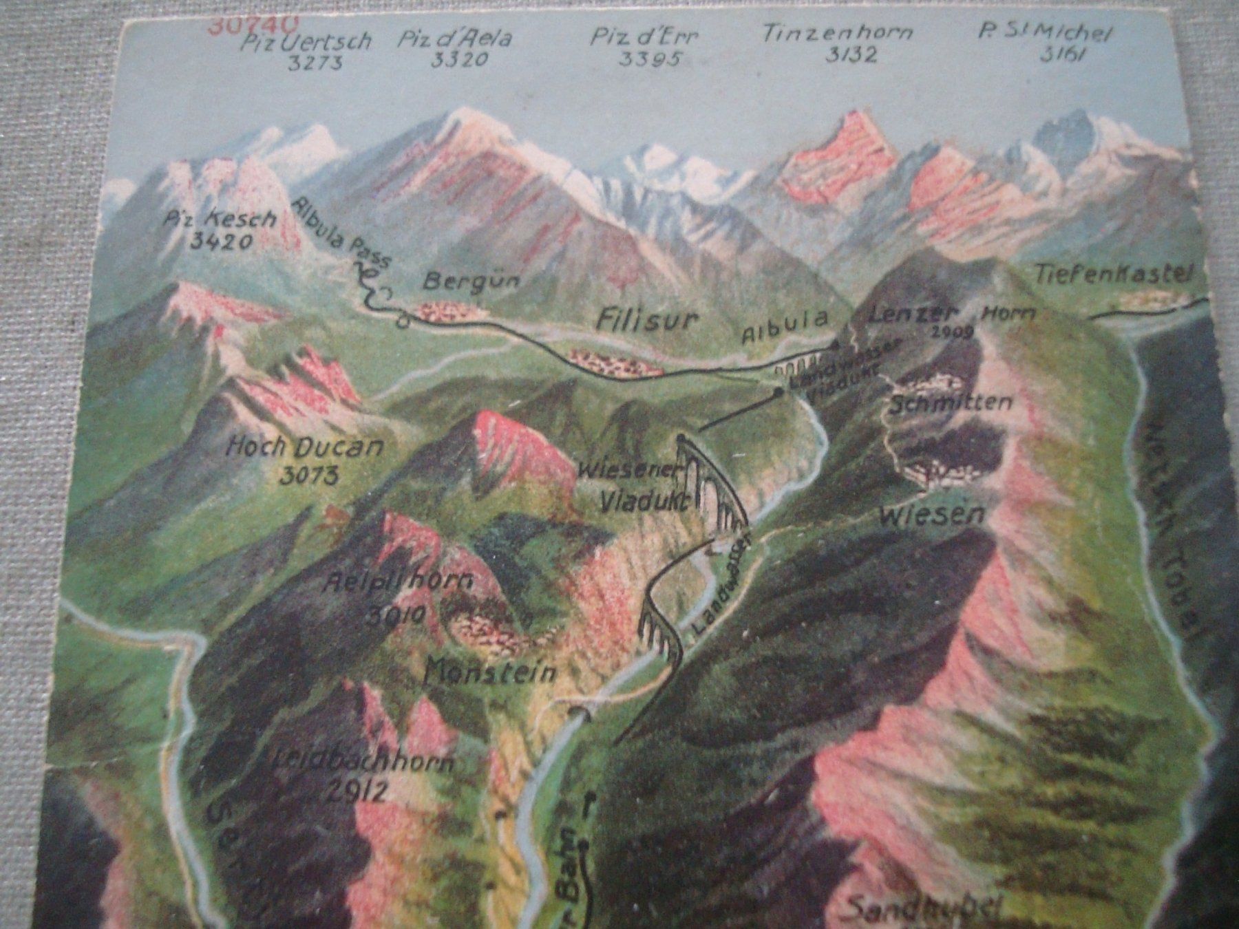 Ansichtskarten: AK Davos - 1921 – Gebraucht aus Neuenegg von flohcante 2
