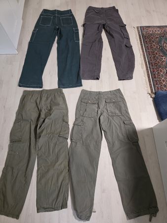 4  Damen-Cargohosen Set verschiedene Farben, Gr.36