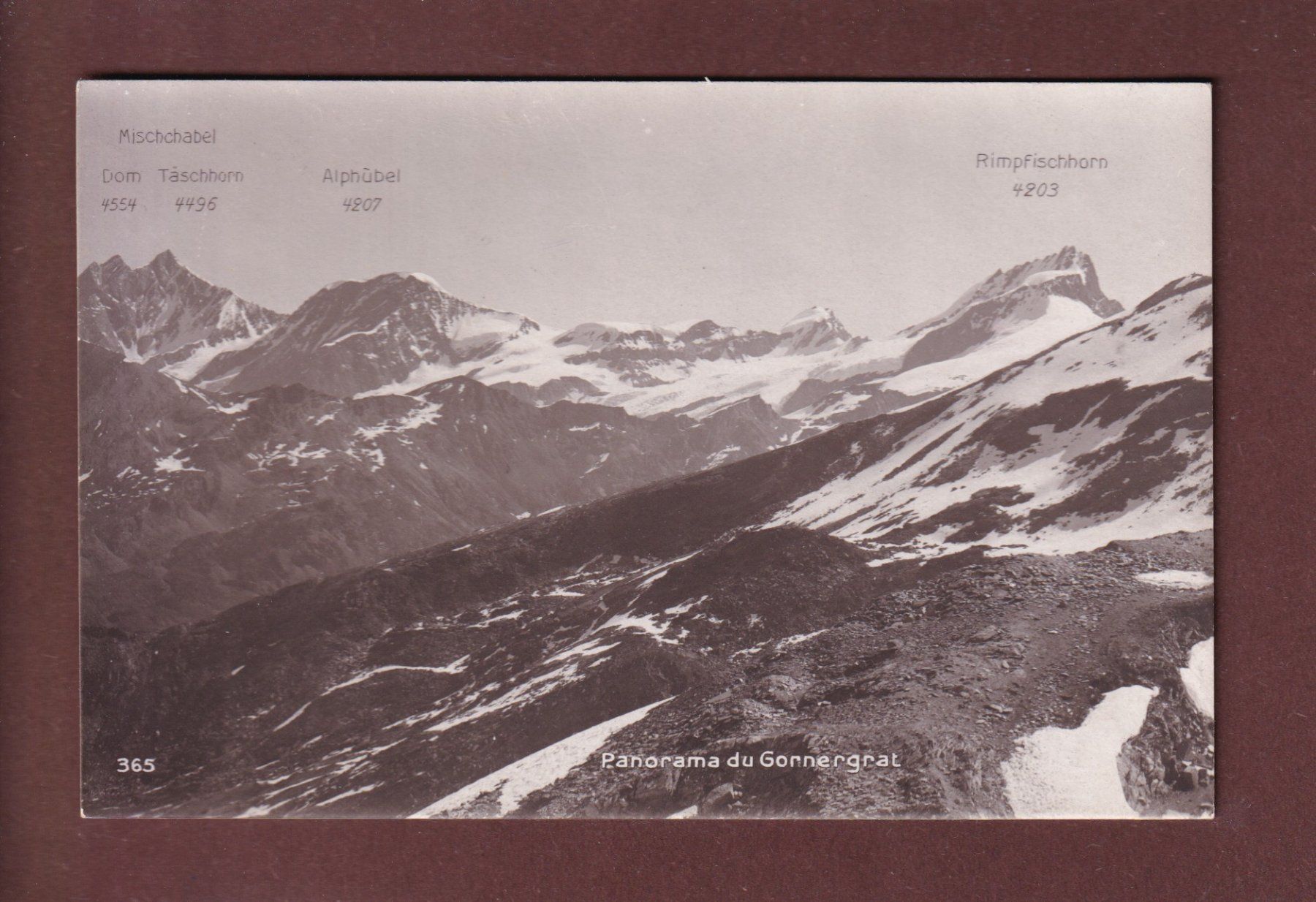 Cartoline postali: Panorama du GORNERGRAT – Usato da Pully venduto da nicecards