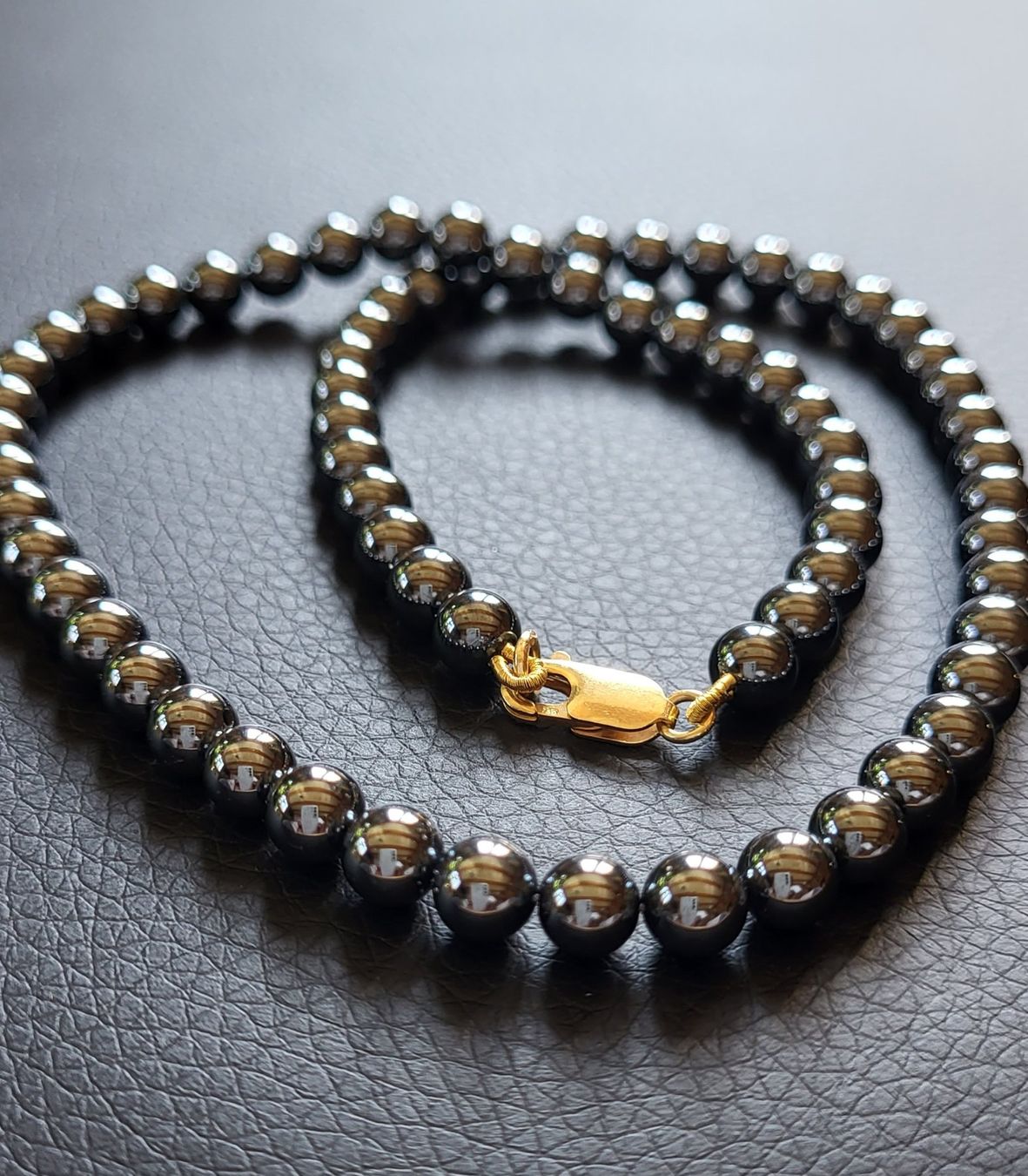 Catenine: Gold 750 Hämatit Collier 18 Karat – Usato da Wald ZH venduto da Dasilver 7