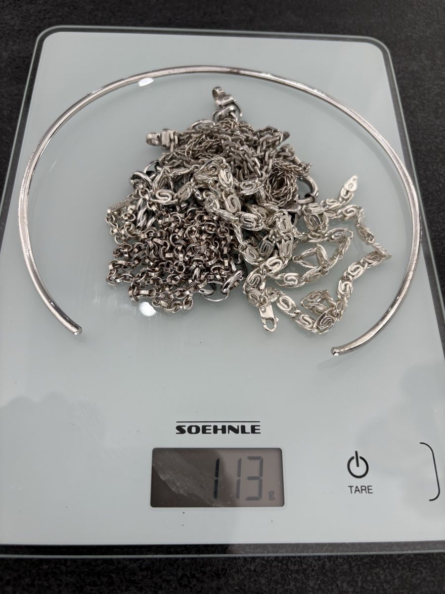 Catenine: Echte Silber Schmuck – Usato da Grenchen venduto da servet.t 5