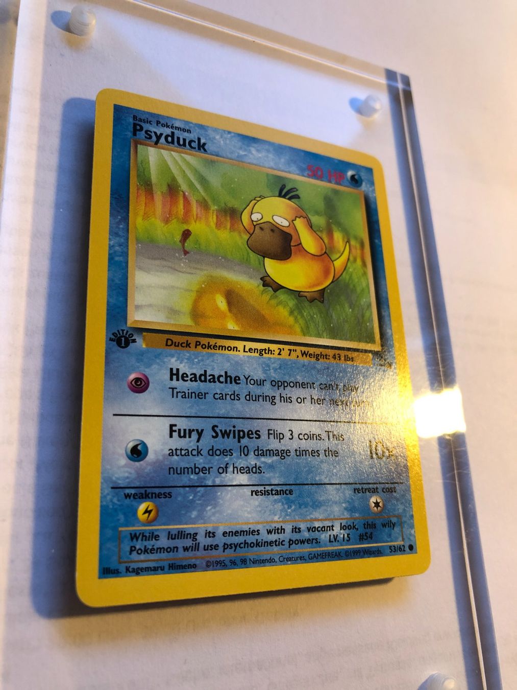 Sammelbilder & Trading cards: Psyduck 1st Fossil - MINT - ab 1.- – Gebraucht aus Giubiasco von dan_pr8b 1