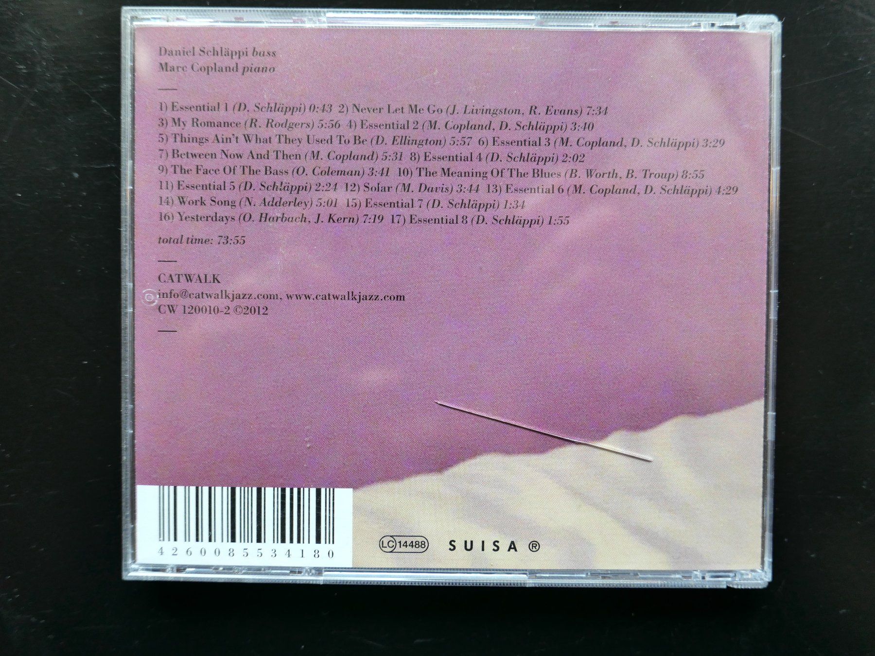 CDs: CD DANIEL SCHLäPPI (CH): Essentials, mit Marc Copland, 2012 – Gebraucht aus Bern von Balzamico 1