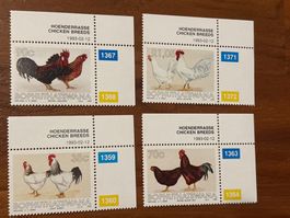 Bophuthatswana Briefmarken, Hühner, 4er Set, Top!
