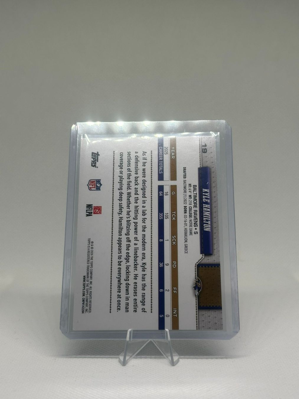 Topps Sammelbilder & Trading cards: Topps Flagship - Kyle Hamilton Union Jack Blue Rainbow – Neu (gemäss Beschreibung) aus Reichenburg von dialedincards 1