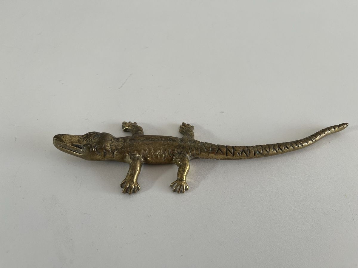 Statuette: Krokodil aus Messing – Usato da Wetzikon ZH venduto da seli03 1