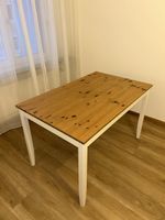 IKEA PINNTORP Esstisch, weiss/Kiefer natur, 120x75 cm, Table