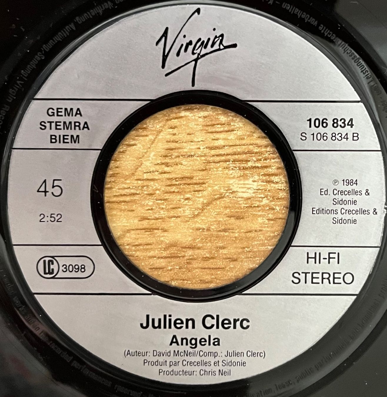 Dischi in vinile: JULIEN CLERC - LA FILLE AUX BAS NYLON – Usato da Bussigny venduto da vinyl-pas-cher 3