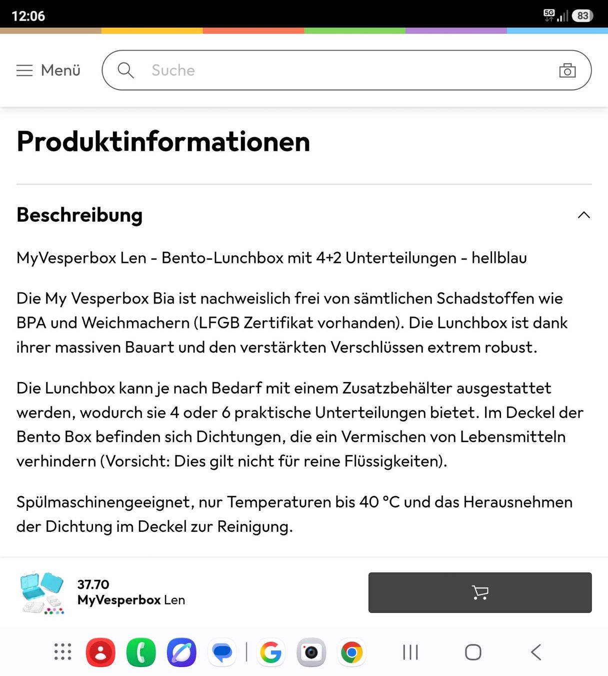 Behälter & Ähnliches: My VesperBox Len - Lunchbox – Neu und originalverpackt aus Wikon von Speedy_li 2