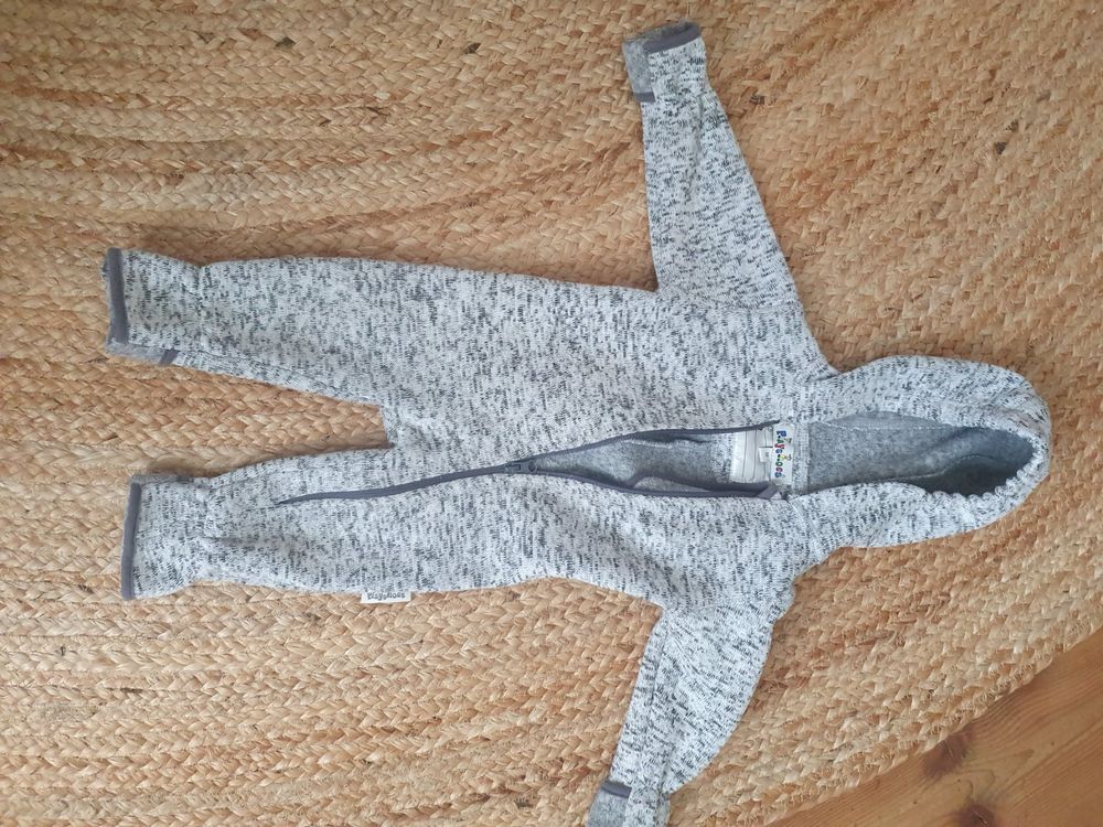 Sterntaler Fleece Overall Größe 68 - Grauer Baby Fleeceanzug