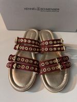 Mules Kennel & Schmenger Bordeaux Cuir Taille 36 Neuf