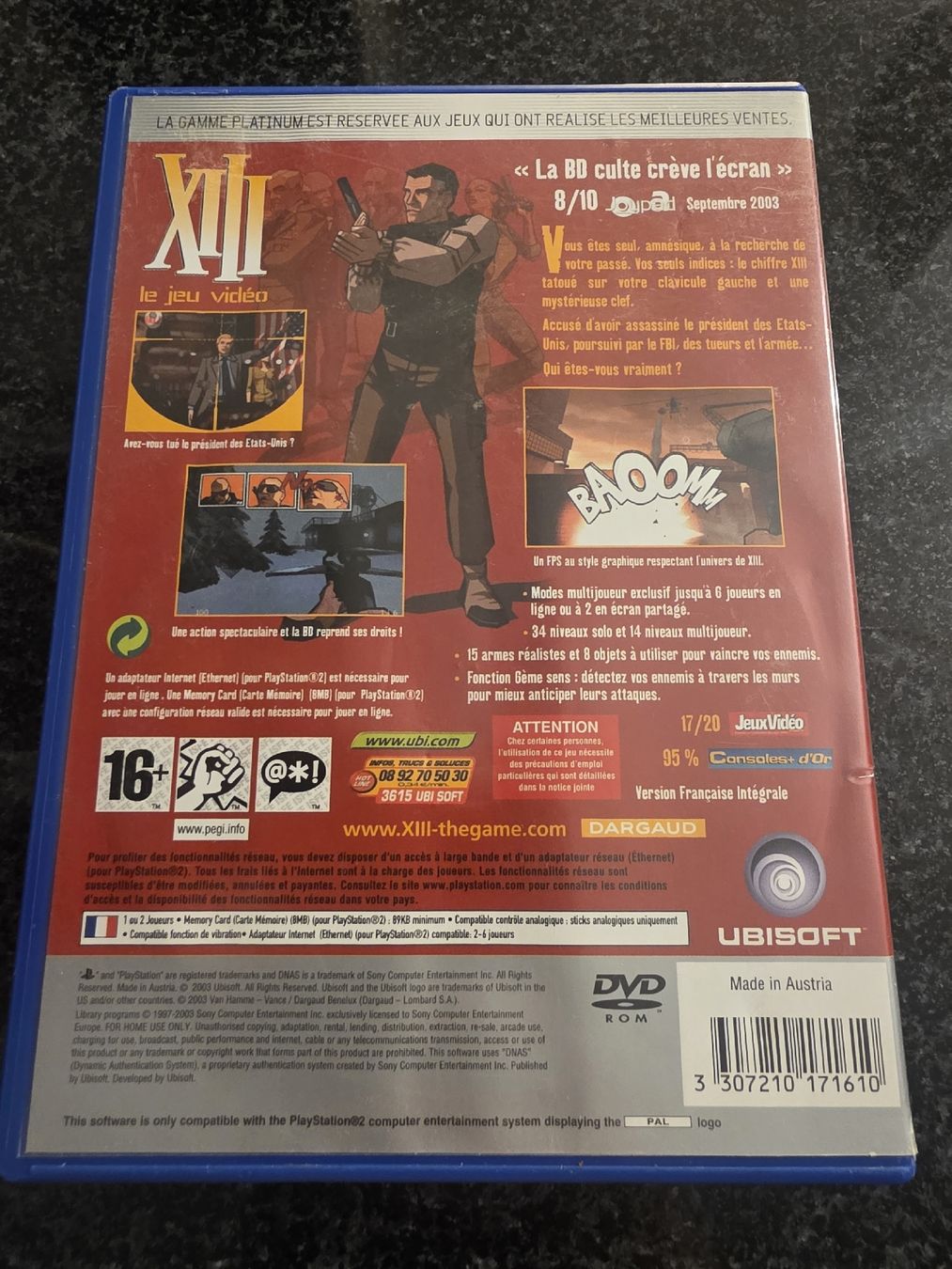 Jeux: XIII PS2 – D'occasion à Chavornay par Crash37 1