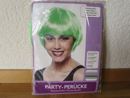Perücke grün - neu & original verpackt!