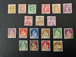 Freimarken, Auswahl, (Voll)-stempel