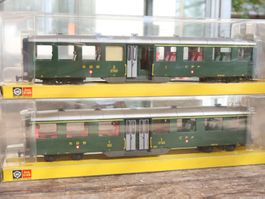 FAMA Utz Alpenbahn 2 x SBB Personenwagen 3615/3610 - 0m Top
