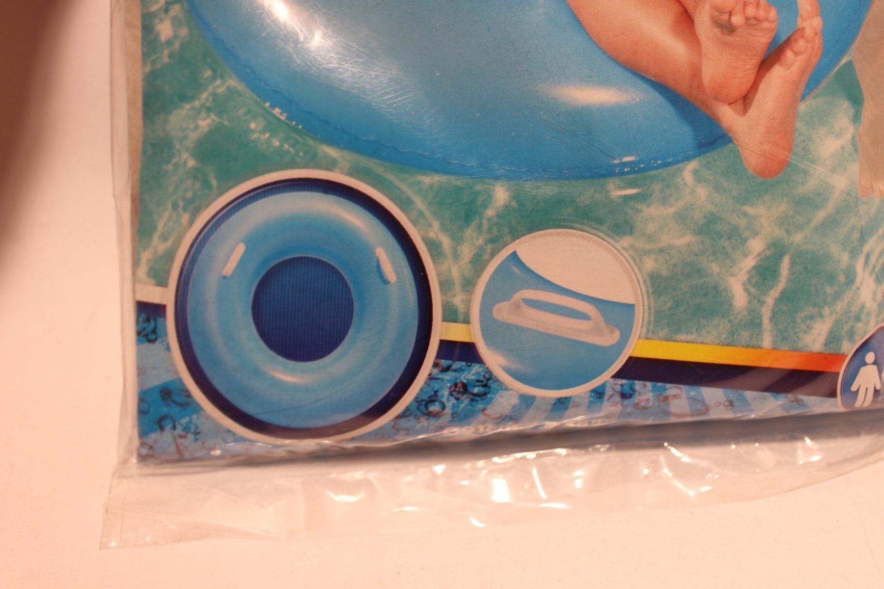 Schwimmringe: Schwimmring mit 2 Griffen, hellblau, 91cm – Neu und originalverpackt aus Fehraltorf von haefens 1