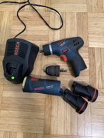 Bosch GSR 10,8V-Li & Power-LED inkl. Ladegerät & 2 Akku
