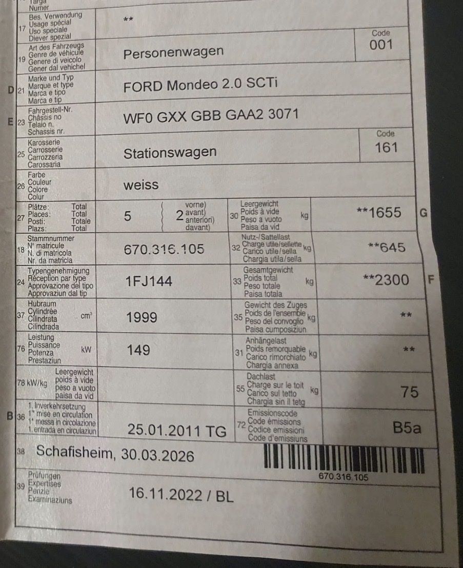Ford Autos: Ford Mondeo 2011 – Gebraucht aus Suhr von Alen213 8