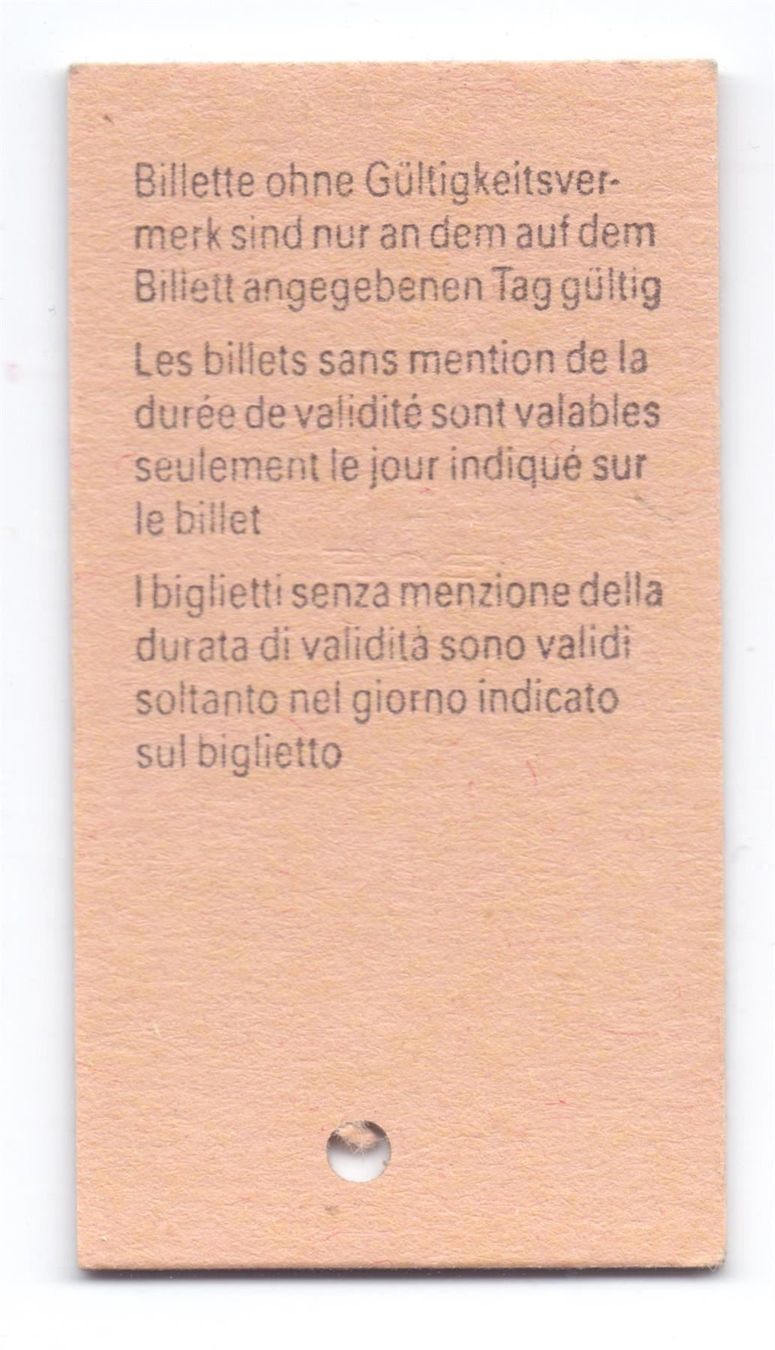 Biglietti: Billette Wengen - Lauterbrunnen WAB – Usato da Langenthal venduto da Sammlungs_aus 1
