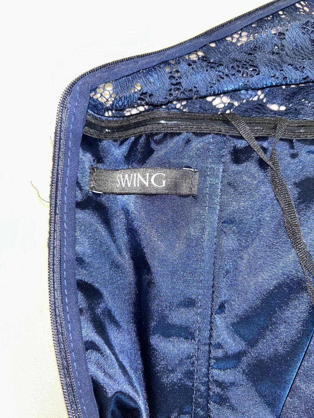 Vestiti: Damenkleid dunkelblau Grösse S/36 Spitze – Usato da Luzern venduto da nin_852n 3