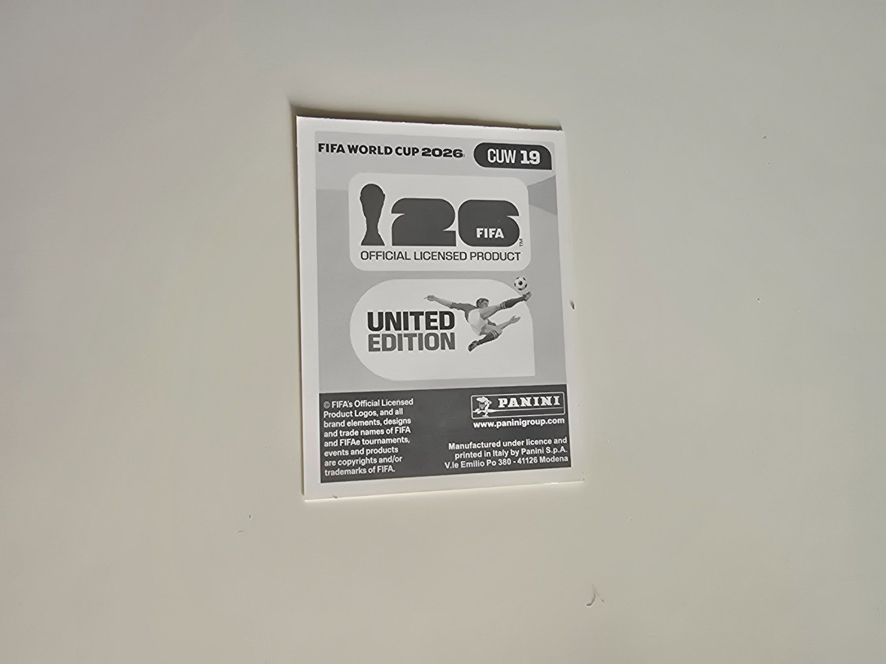 Panini Cartes à collectionner: Panini WM 26 - CUW 19 – Neuf (Voir description) à Tennwil par mal_2fhf 1
