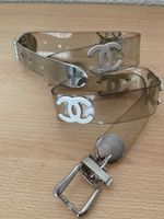 Chane@ Stil 105x3.5cm/NP100CHF Metall Gürtel Transparent