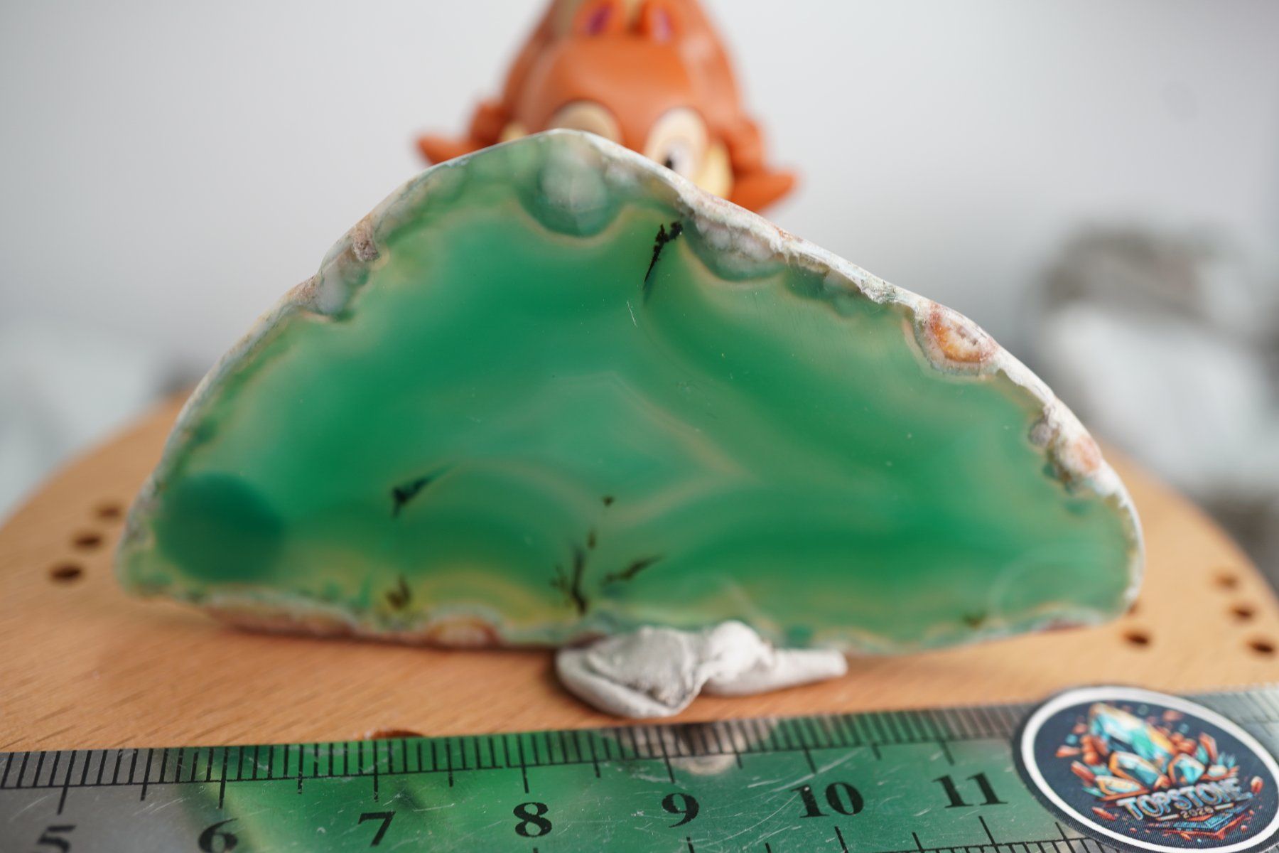 Mineralien & Heilsteine: Achat Scheibe Grün  (Räumung!) – Neu und originalverpackt aus Eschenbach SG von topstone 8