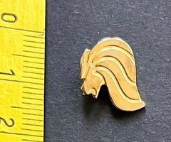 Goldener Löwenkopf mit Mähne , Pin