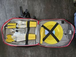 Picknick Rucksack Eichhof Camping Geschirr.