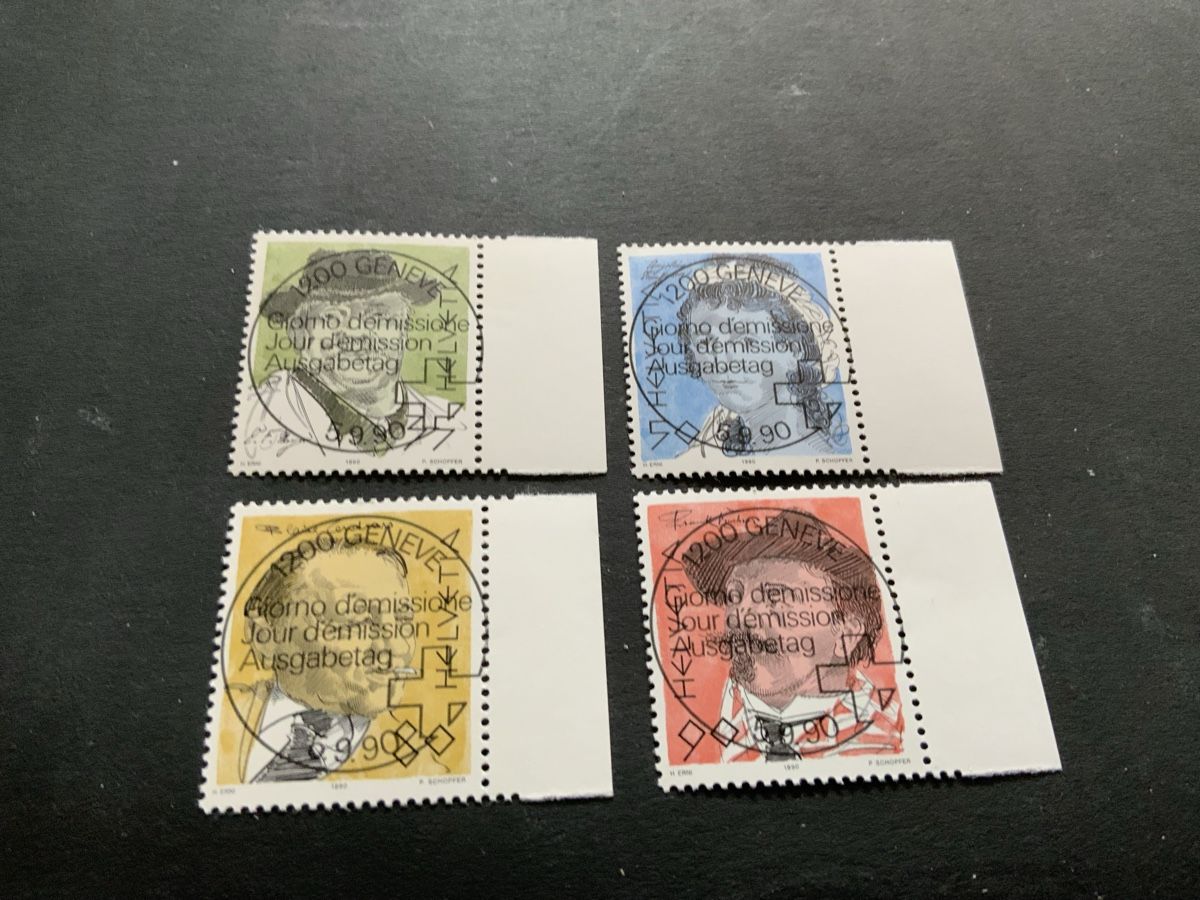 Tutti i francobolli: 1990 PORTRÄTMARKEN ET VOLL EINWANDFREI – Usato da Beinwil am See venduto da Ricri