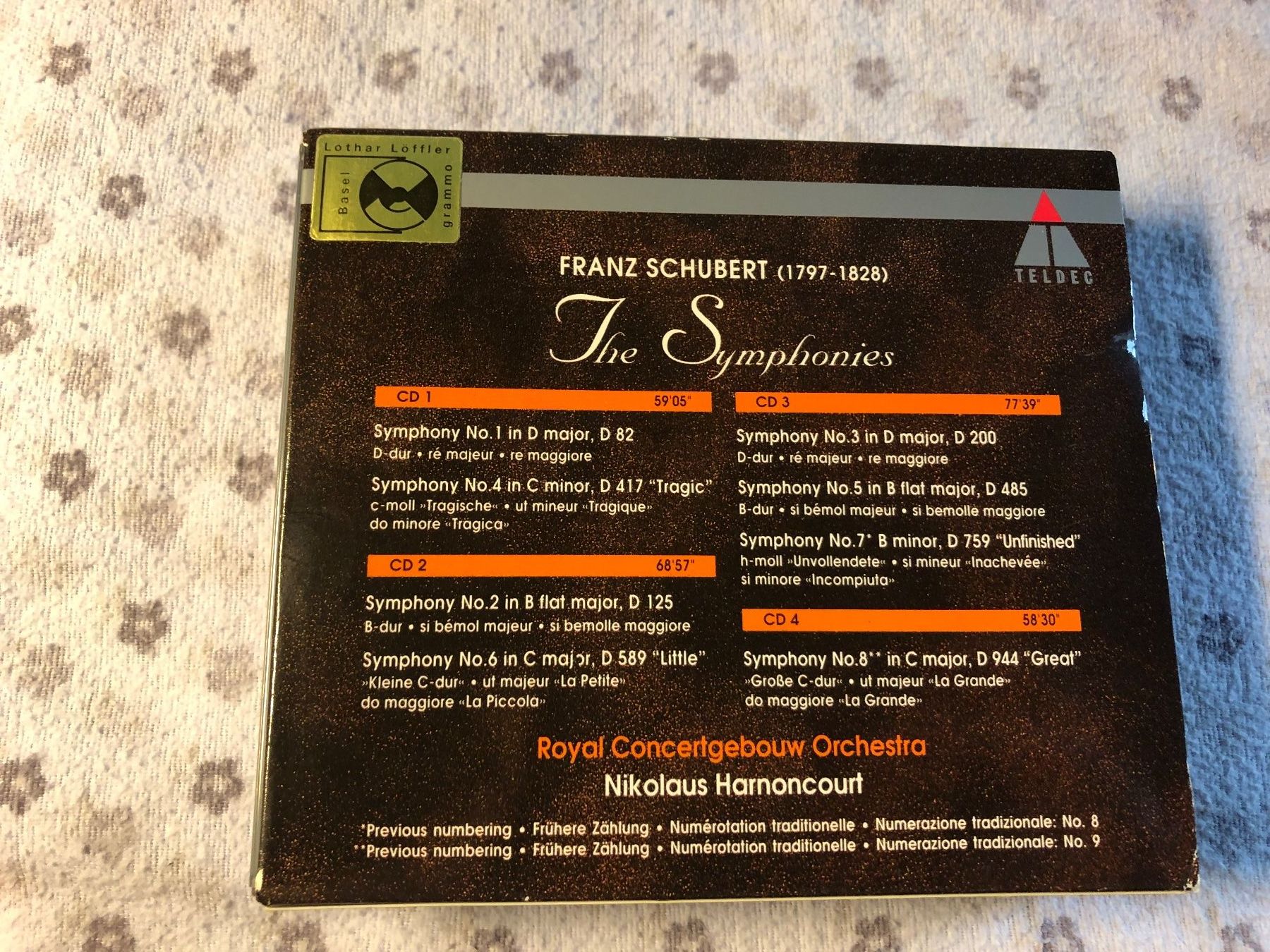 CD: Schubert: The Symphonies - CD Box-Set – Usato da Schübelbach venduto da Bemafaja 1
