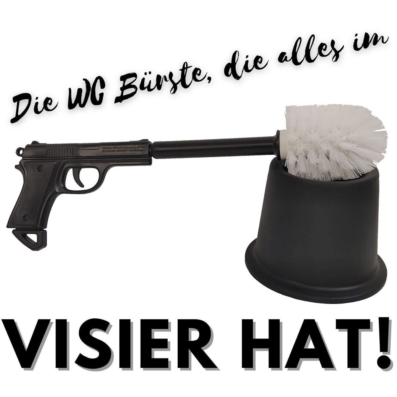 Altri accessori per il bagno: Toilettenbürste Pistole – Nuovo e nell'imballaggio originale da Bülach venduto da StoreInShopSwiss 1