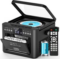 CD Player Tragbar Boombox Kassette FM Radio Bluetooth 5.1