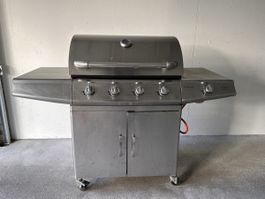Edelstahl-Grill mit Email-Grillrost