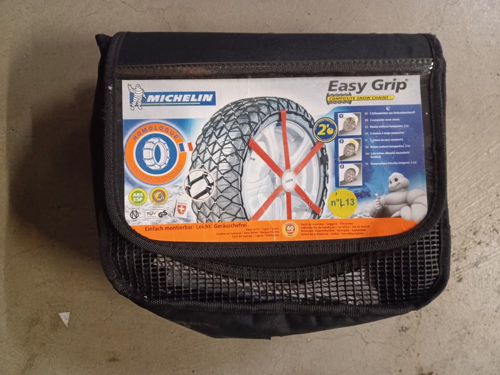 Chaussettes à Neige Pour Pneus - 1 Paire (2 Pièces) - Compatibles 175/65 R15 - Pour Voiture, SUV, 4x4 - Antidérapantes Et Agréées