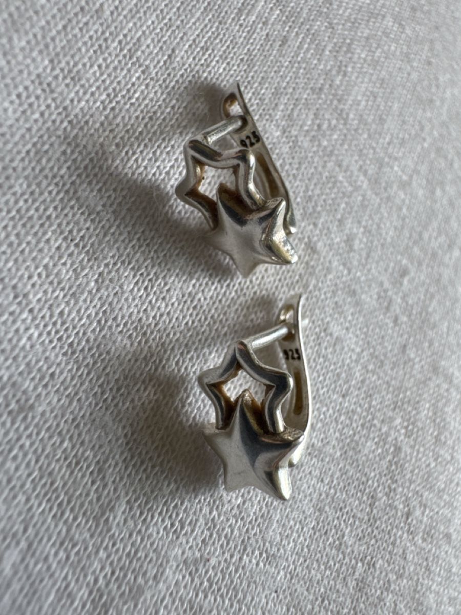 Ohrringe & -stecker: Y2k Stern Ohrringe 925 Sterling Silber  – Gebraucht aus Villnachern von Lommy 3