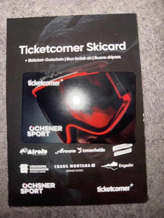 Ochsner Sport Ticketcorner Skicard Saison 2024/2025 Acheter sur Ricardo